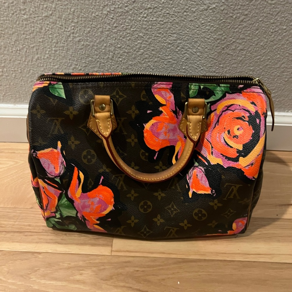 Limited edition Stephen Sprouse Roses speedy 30 monogram. SOLD